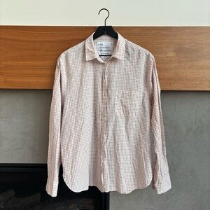 unsubscribed Boyfriend Shirt Gingham Rose, Size M